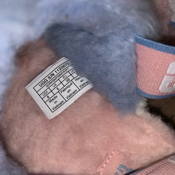 UGG Fluff Yeah Pastel Pride Slides Womens Size 8 - Picture 2 of 5